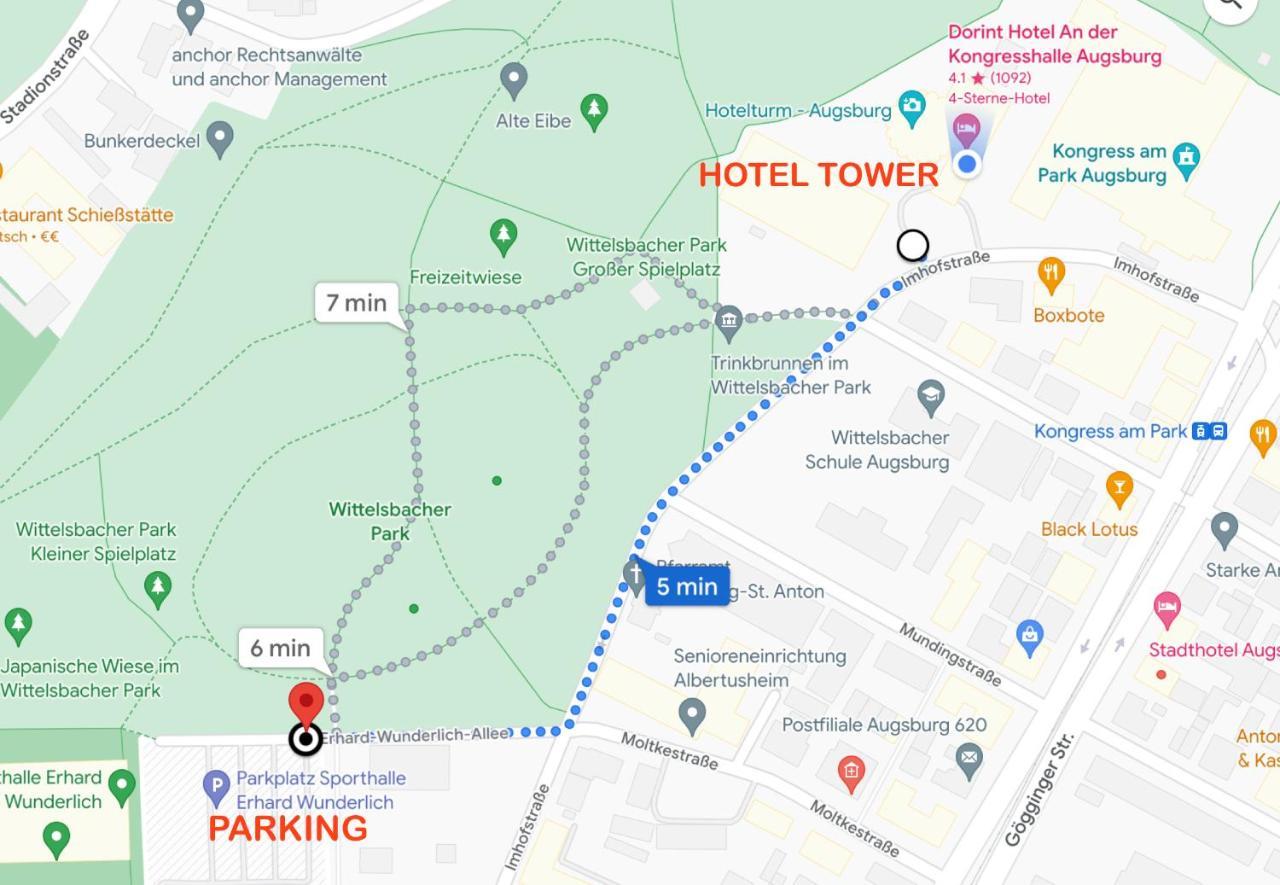 Hotelturm Augsburg Eksteriør bilde